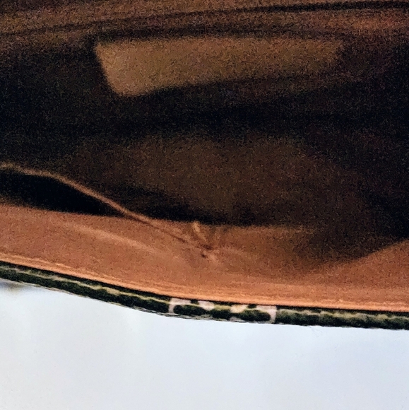 Tweedy Bow Monogram Signature Satchel Purse Bow Snap Closure Black Multicolor - Picture 7 of 11